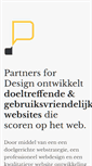 Mobile Screenshot of partnersfordesign.be